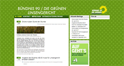 Desktop Screenshot of gruene-linsengericht.de